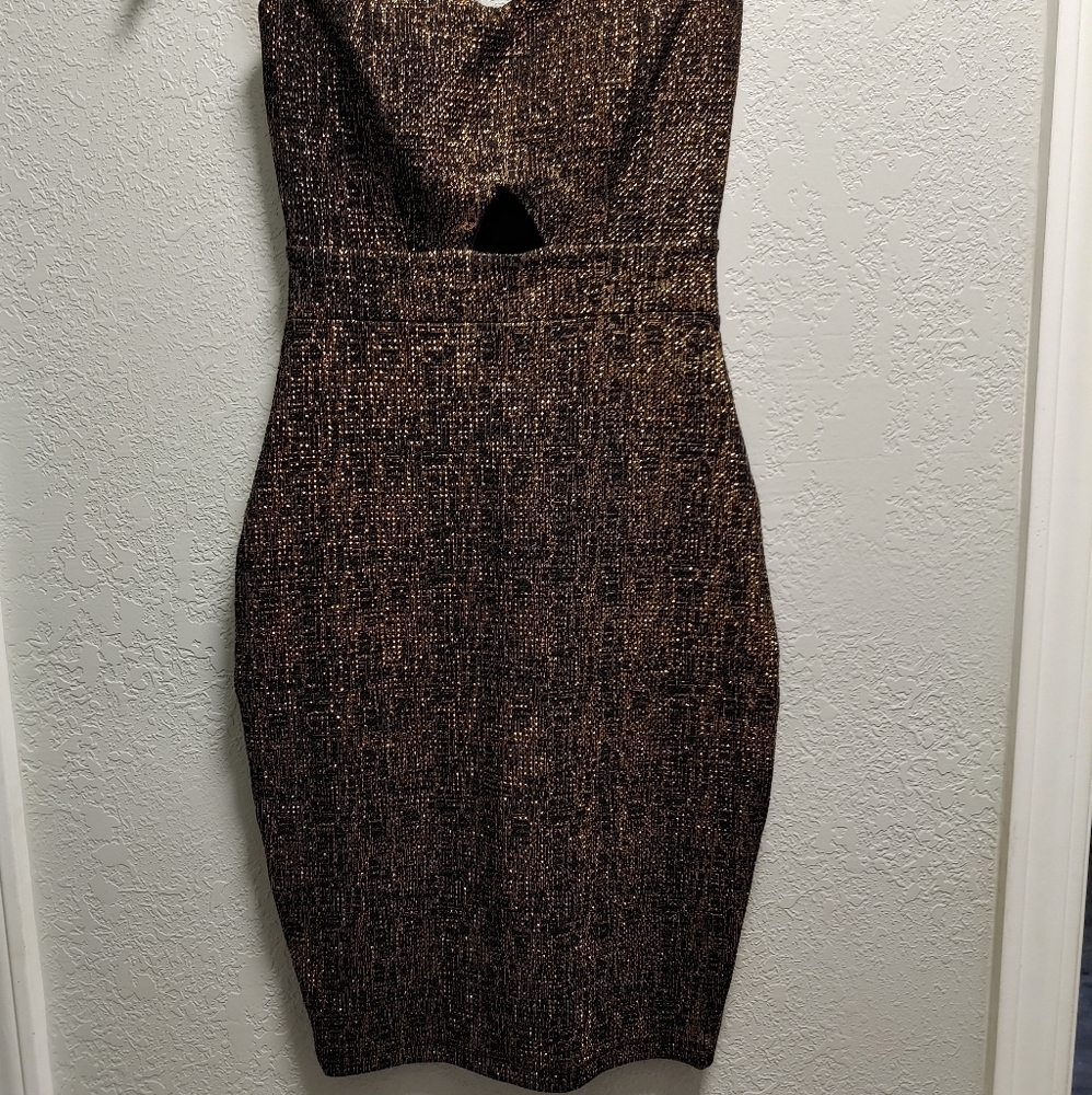 Gold and Black Dress